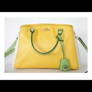 NWT COACH Margot Carryall Colorblock Leather Bag